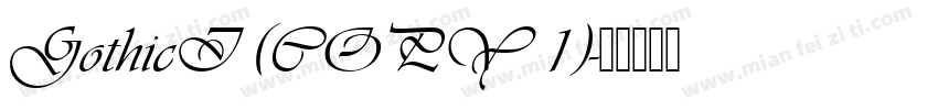 GothicI (COPY 1)字体转换